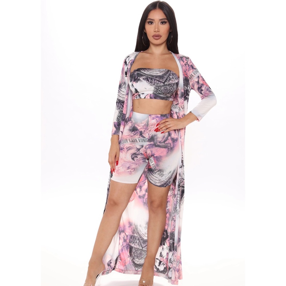 She's My Muse Romper Cardigan Set (Fashionova)
